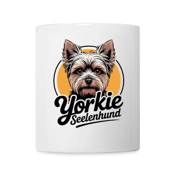 Yorkie Yorkshire Terrier mein Spirit Seelenhund - Tasse - Weiß - Vorne
