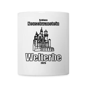 Le château de Neuschwanstein est un site du patrimoine mondial 2025 - Mug blanc - blanc - Devant