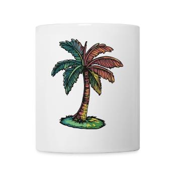 Palm Tree Beach - Mug - white - Front