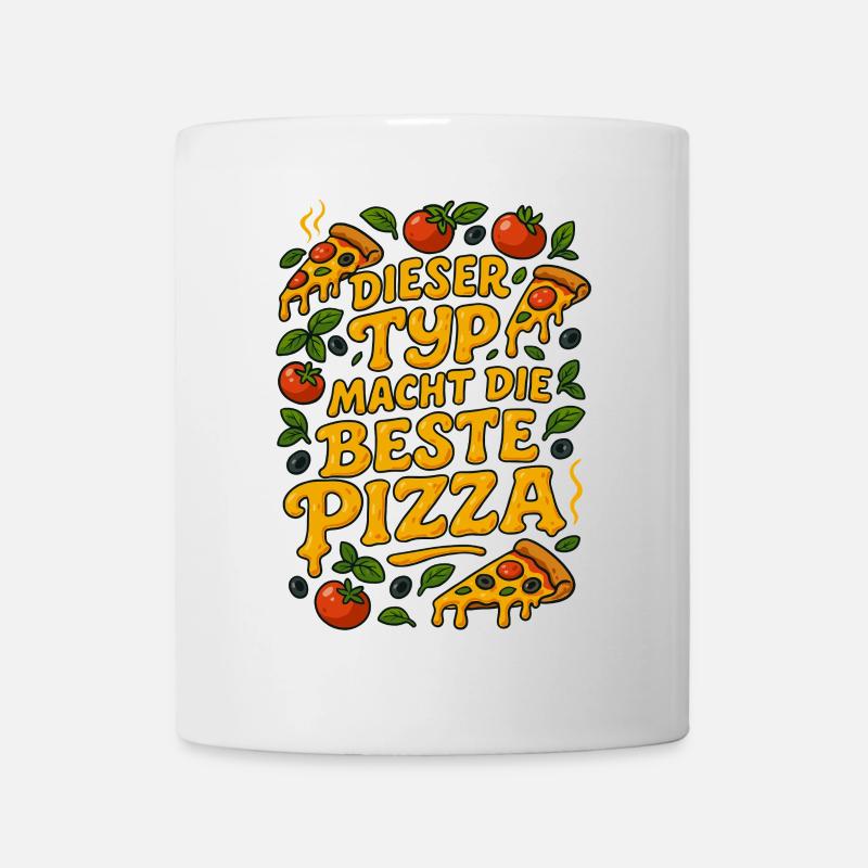 Pizzabäcker Spruch Sprüche Geschenk - Tasse - Weiß