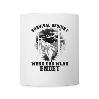Équipement de bushcrafting Outdoor Survival - Mug blanc - blanc - Devant