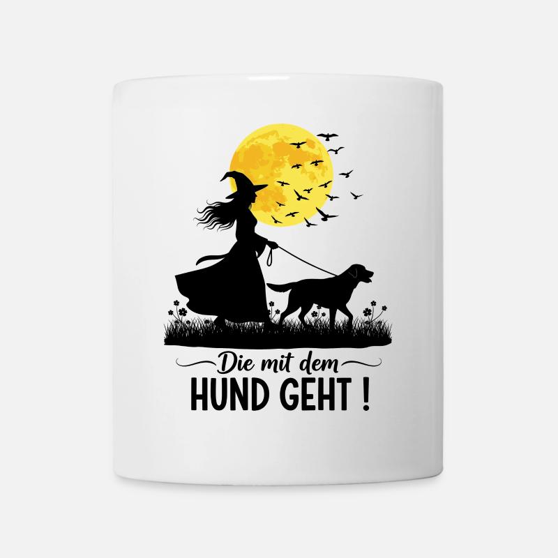 Die mit dem Labrador geht ! - Tasse - Weiß