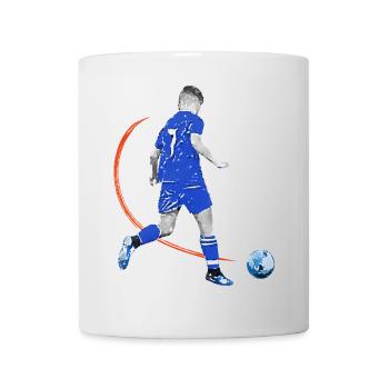 Soccer player with ball - Mug - white - Front