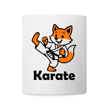 Karate Fuchs - Tasse - Weiß - Vorne