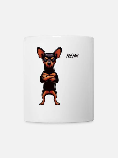 Nein Zwergpinscher Pinscher Pinscherbesitzer - Tasse - Weiß