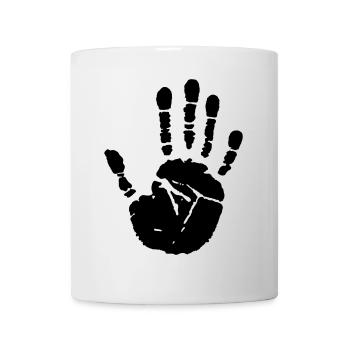 hand - Mug - white - Front