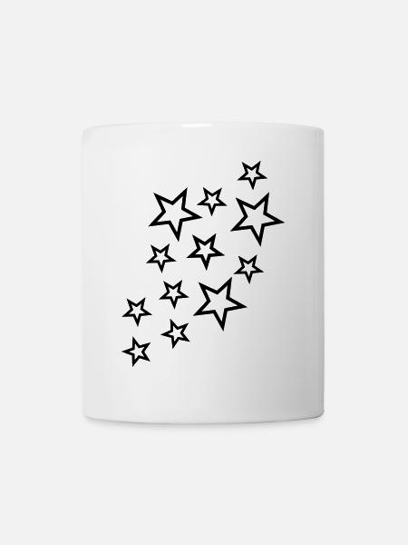 sterne und sternchen - Tasse - Weiß