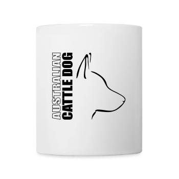 Profil de CHIEN AUSTRALIEN BÉTAIL Chien canin de Wilsign - Mug blanc - blanc - Devant