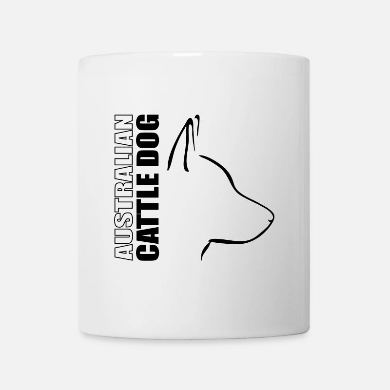 Profil de CHIEN AUSTRALIEN BÉTAIL Chien canin de Wilsign - Mug blanc - blanc