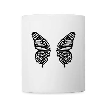 butterfly wings - Mug - white - Front