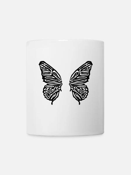 butterfly wings - Mug - white