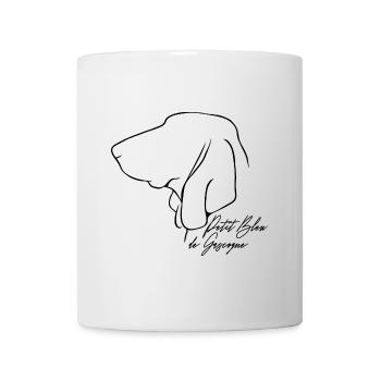 PETIT BLEU DE GASCOGNE Profil Cadeau Wilsign - Mug blanc - blanc - Devant