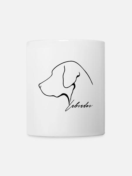 LABRADOR Wilsigns Profil Labbi Hunde Hund - Tasse - Weiß