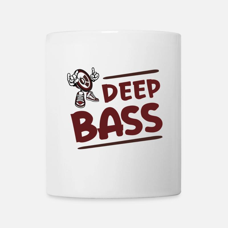 | de basses profondes Dictons de basse drôles - Mug blanc - blanc