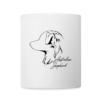 AUSTRALIAN SHEPHERD Hunde Hund Hütehund Wilsigns - Tasse - Weiß - Vorne
