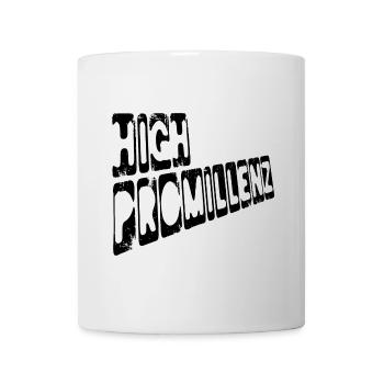 high promillenz perspec schwarz - Tasse - Weiß - Vorne