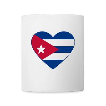 Cuba Flag Heart - Mug - white - Front