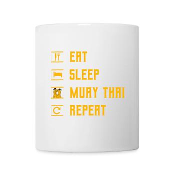 Eat Sleep Muay Thai Repeat - Mug - white - Front