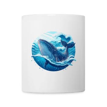 Blauwal - Tasse - Weiß - Vorne