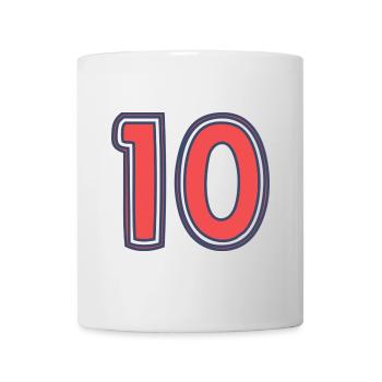 10. 10 YEARS. 10th ANNIVERSARY. 10 YEAR ANNIVERSARY. - Mug - white - Front