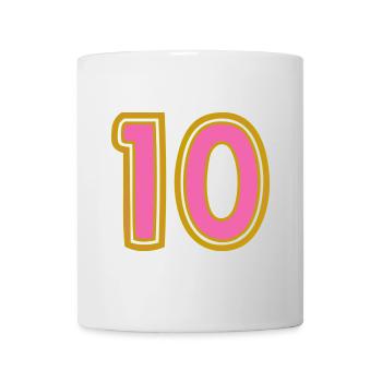 10. 10 YEARS. 10th ANNIVERSARY. 10 YEAR ANNIVERSARY. - Mug - white - Front