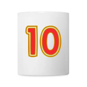 10. 10 YEARS. 10th ANNIVERSARY. 10 YEAR ANNIVERSARY. - Mug - white - Front