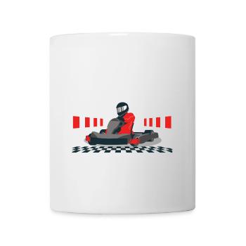 Ich kann nicht, ich habe ein Grand-Prix-Autorennen - Tasse - Weiß - Vorne