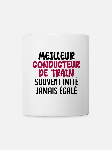 Jamais égalé Meilleur Conducteur De Train - Mug blanc - blanc