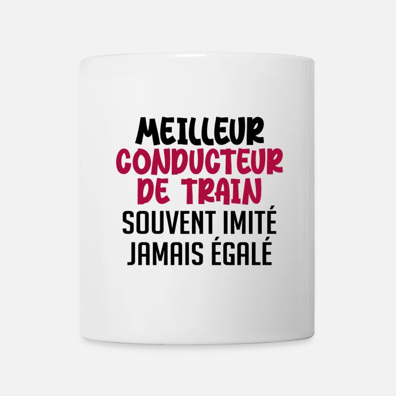 Jamais égalé Meilleur Conducteur De Train - Mug blanc - blanc