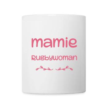 Zwei Granny Rugbywoman-Titel | Oma, Rugby - Tasse - Weiß - Vorne