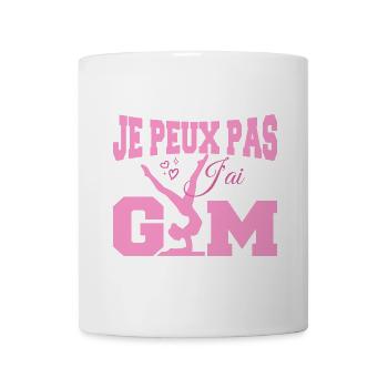 Gymnastik-Geschenk Ich kann nicht Fitnessstudio - Tasse - Weiß - Vorne