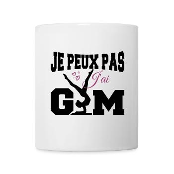 Gymnastik-Geschenk Ich kann nicht Fitnessstudio - Tasse - Weiß - Vorne