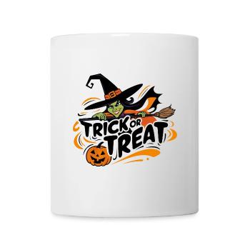 Sorcière d’Halloween Trick Or Treat - Mug blanc - blanc - Devant