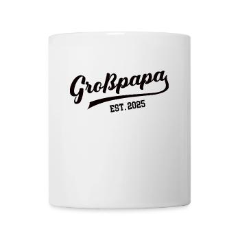 Großpapa 2025 Großvater Baby Verkündung Opa Werden - Tasse - Weiß - Vorne