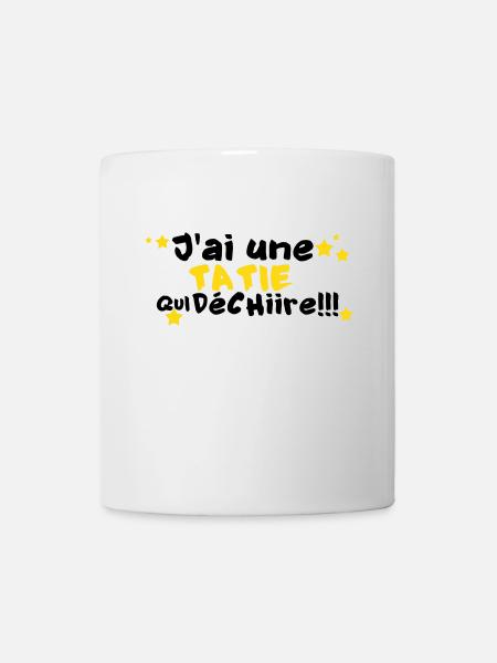mA TATIE déchire - Mug blanc - blanc