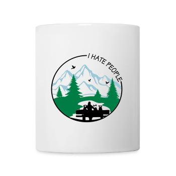 I hate people... - Tasse - Weiß - Vorne