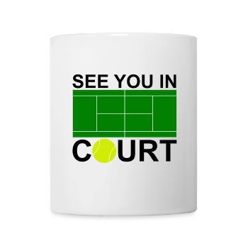 see you in court black - Tasse - Weiß - Vorne