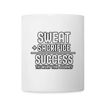 Sweat Sacrifice Success the muay thai journey - Mug - white - Front