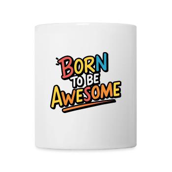 Né pour être génial - Mug blanc - blanc - Devant