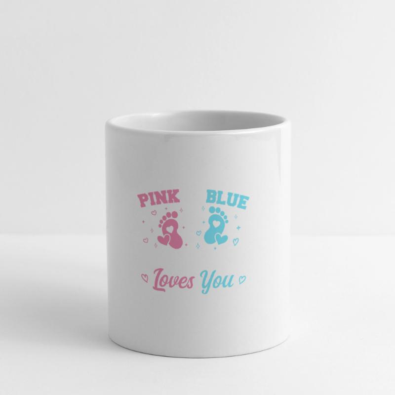 Pink oder Blau Pate liebt dich - Pate Tasse