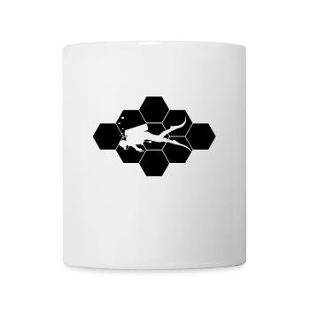 Taucher im schicken Tauchdesign - Tasse - Weiß - Vorne