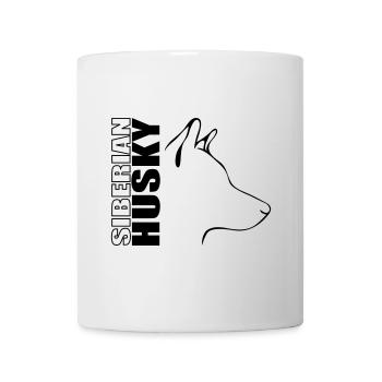 SIBERIAN HUSKY profile dog dogs Wilsigns - Mug - white - Front