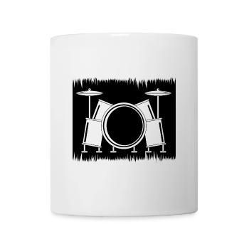 Cadeaux de batteur de batterie - Mug blanc - blanc - Devant