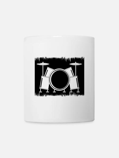 Schlagzeug Schlagzeuger Geschenke - Tasse - Weiß