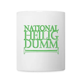 nationalheiligdumm gruen - Tasse - Weiß - Vorne