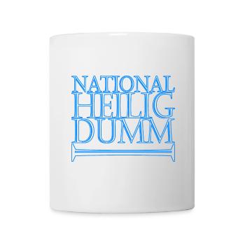 nationalheiligdumm blau - Tasse - Weiß - Vorne