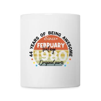 44 Years Old Made In 1980 Vintage February 1980 - Mug - white - Front