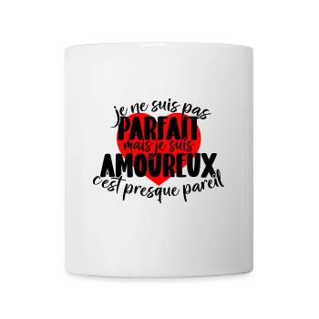 I'm not perfect but I'm in love - Mug - white - Front