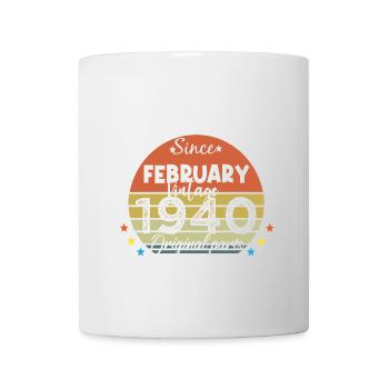 84 Jahre alt Baujahr 1940 Jahrgang Februar 1940 - Tasse - Weiß - Vorne