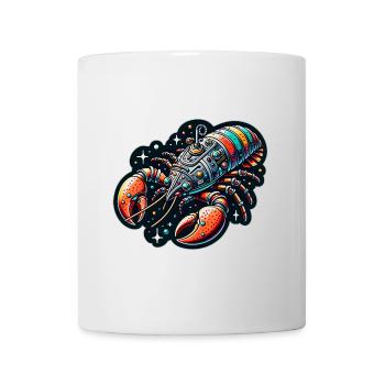 Phantasie Raumschiff in Hummer Form - Tasse - Weiß - Vorne
